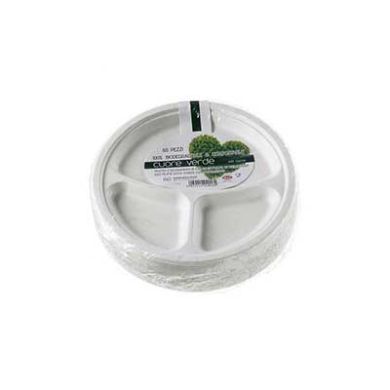 PIATTO 3 SCOMPATI DIAM. 26 POLPA 50pz