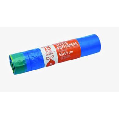 SACCO MANIGLIA 55x65 BLU 750pz