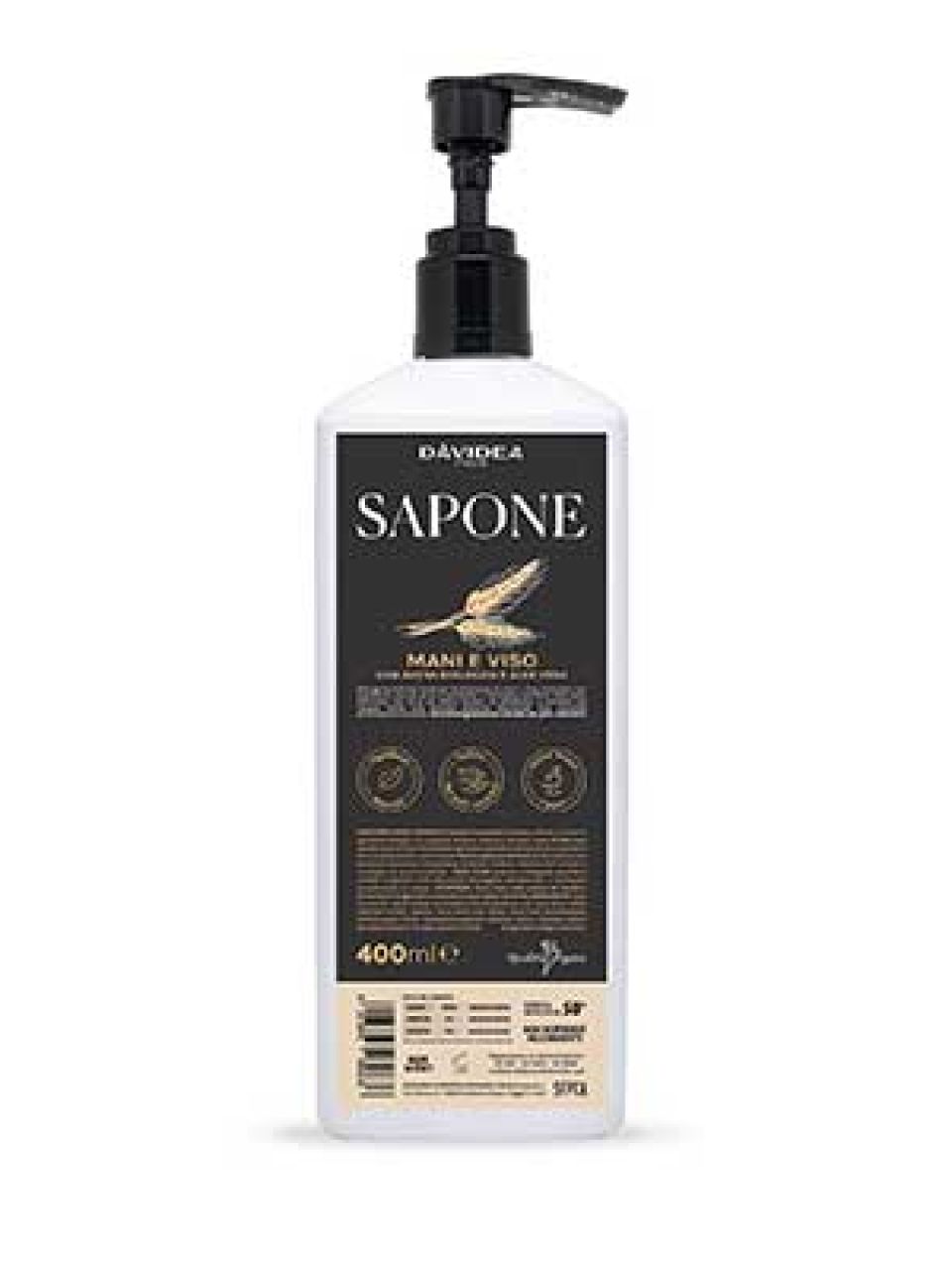 DAVIDEA SAPONE MANI E VISO AVENA BIANCO 400ml